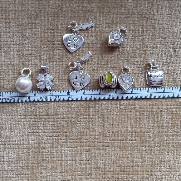 Silver Tone Bracelet Charms - Picture 3 of 6